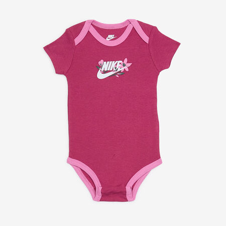 NIKE 3 PC SET FLORAL ROSA NEONATO