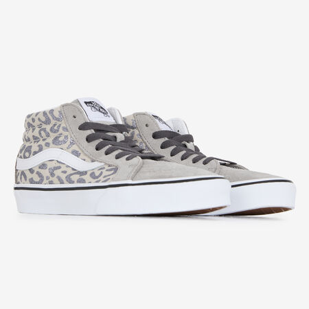 VANS SK8-MID LEOPARD BEIGE/ARGENTO RAGAZZO
