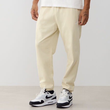 NIKE PANT JOGGER CLUB KNIT BEIGE/BIANCO UOMO