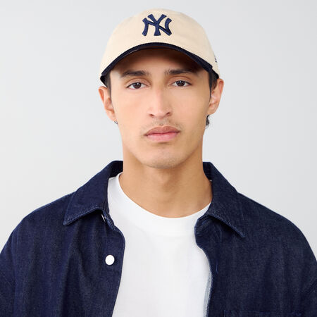 NEW ERA 9TWENTY NY COLOURBLOCK CORD BEIGE/BLU SCURO UOMO