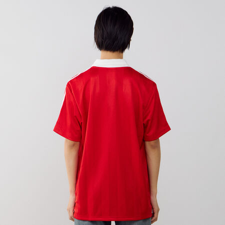 ADIDAS ORIGINALS JERSEY ARCHIVE COLLAR ROSSO UOMO