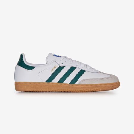 ADIDAS ORIGINALS samba SAMBA OG BIANCO/VERDE RAGAZZO