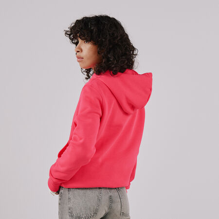 NIKE HOODIE CLUB CENTERED LOGO ROSA/BIANCO DONNA