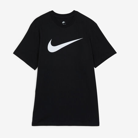 NIKE TEE SHIRT SWOOSH NERO/BIANCO UOMO