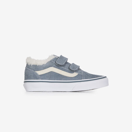 VANS old skool OLD SKOOL V SHERPA BLU/BEIGE BAMBINO