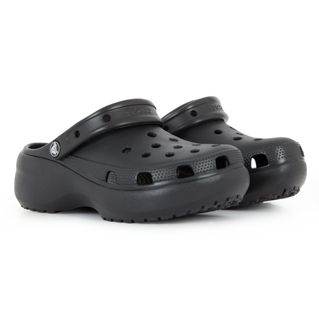 CROCS CLASSIC PLATFORM CLOG NERO DONNA