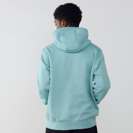 NIKE HOODIE CLUB SMALL LOGO VERDE/BIANCO UOMO