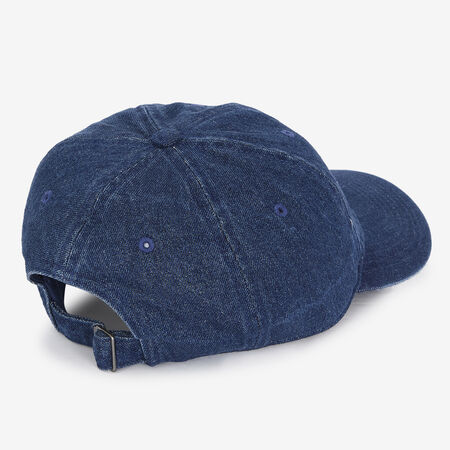 NIKE CASQUETTE DENIM SMALL LOGO BLU SCURO/BIANCO UOMO