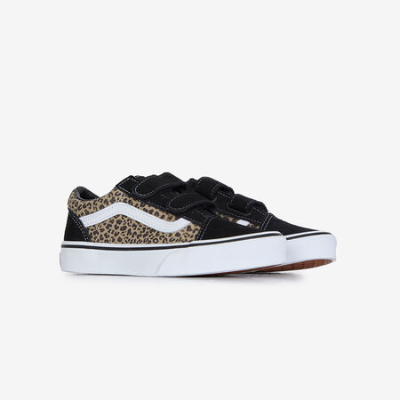 VANS old skool OLD SKOOL V NERO/LEOPARDO BAMBINO