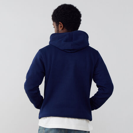 ADIDAS ORIGINALS HOODIE ESSENTIAL TREFOIL BLU SCURO/BIANCO UOMO