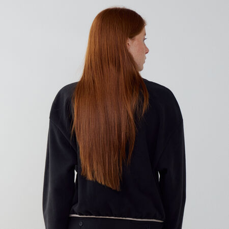 NIKE JACKET FZ CLUB FLEECE COZY NERO/GRIGIO DONNA