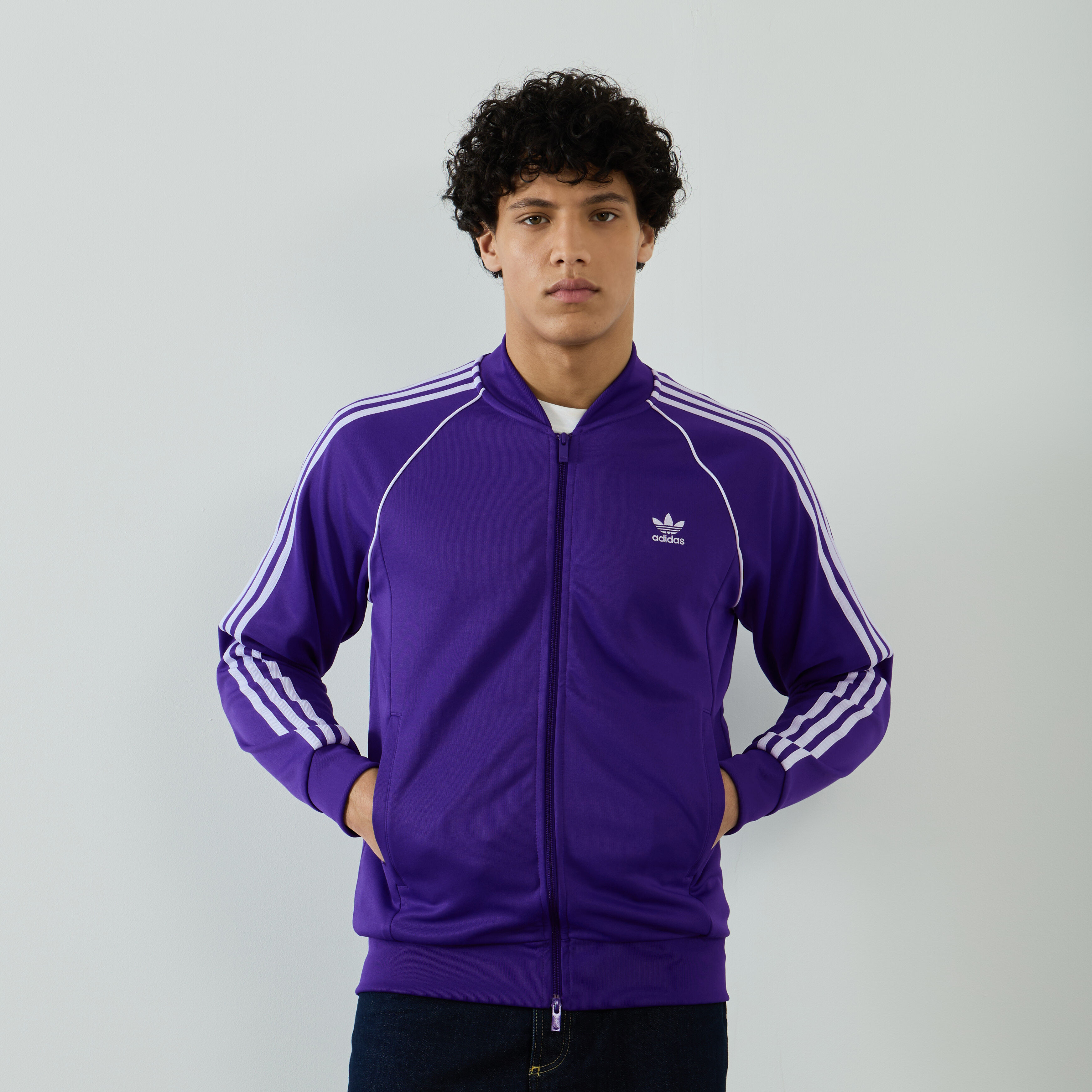 Giacca top adidas viola