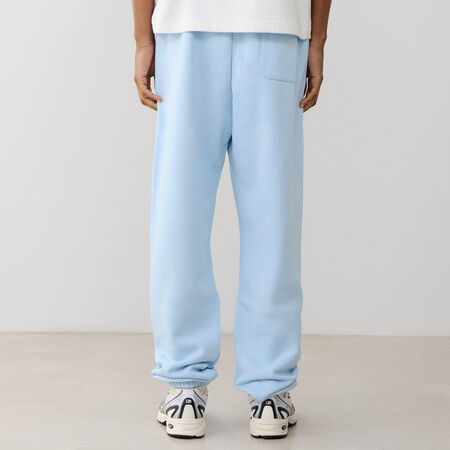 NEW BALANCE PANT JOGGER SMALL LOGO BLEU CIEL UOMO