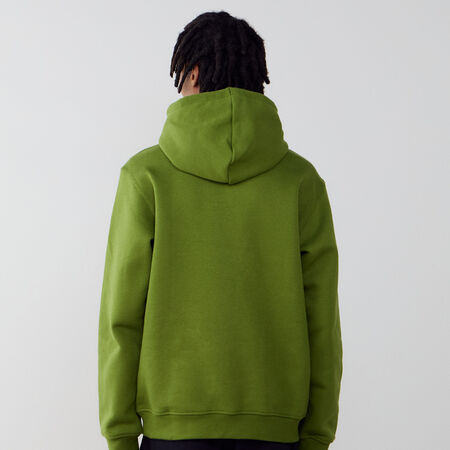 ADIDAS ORIGINALS HOODIE ESSENTIAL TREFOIL VERDE/BIANCO UOMO