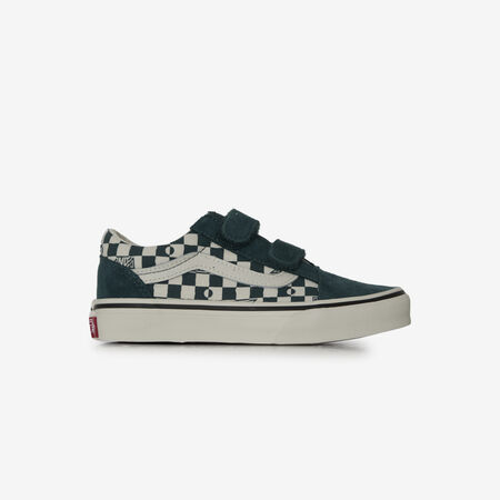 VANS old skool OLD SKOOL CHECK VERDE/BIANCO BAMBINO