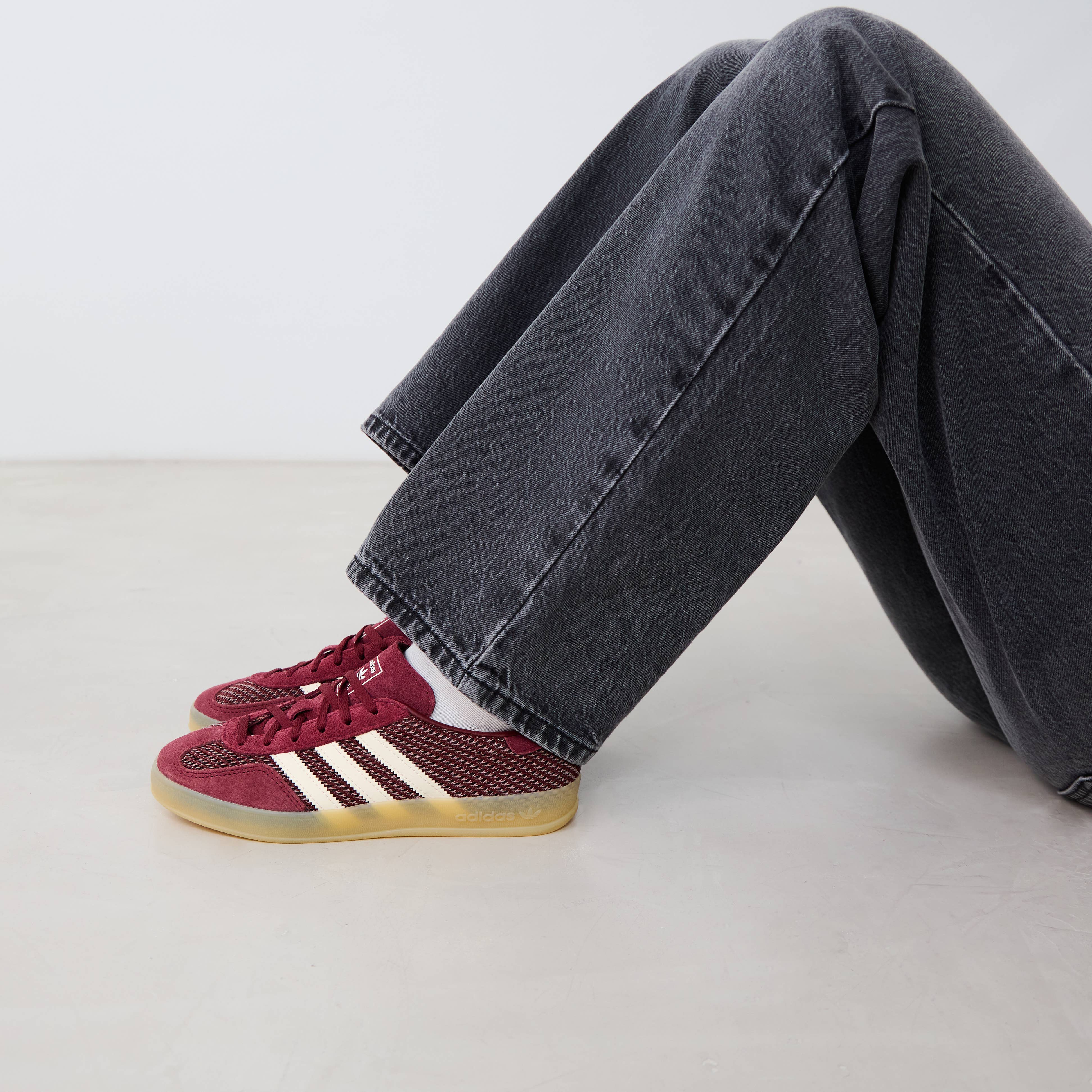 ADIDAS ORIGINALS GAZELLE INDOOR CROCHET BORDEAUX - SNEAKERS DONNA