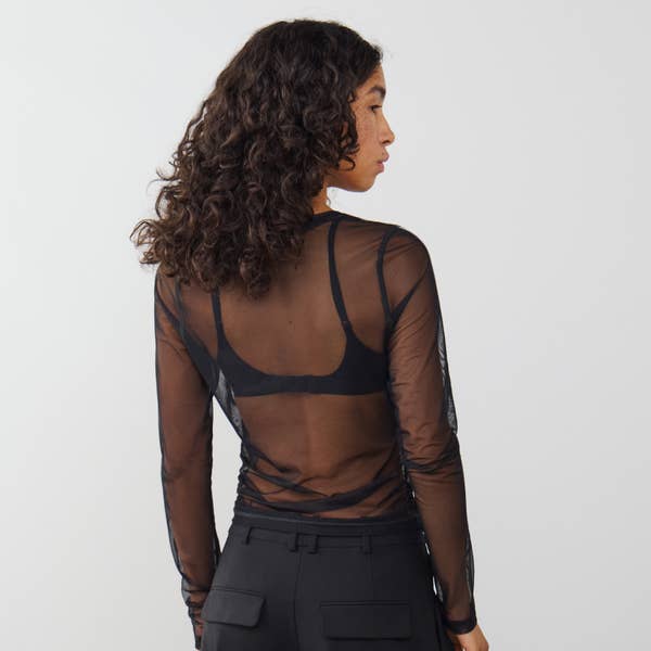 TOP STREET SHEER LONG SLEEVE