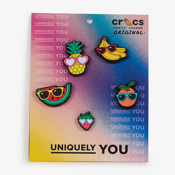 JIBBITZ CUTE FRUIT WITH SUNNIES 5PC