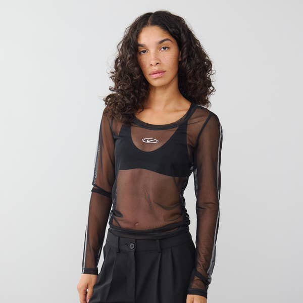 TOP STREET SHEER LONG SLEEVE