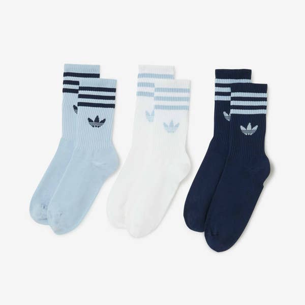 CHAUSSETTES X3 CREW 3 STRIPES ASSORT.