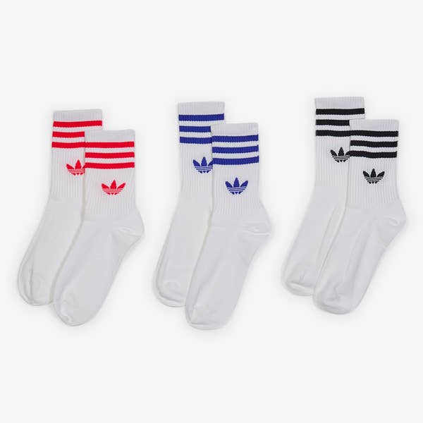 CHAUSSETTES X3 CREW 3 STRIPES
