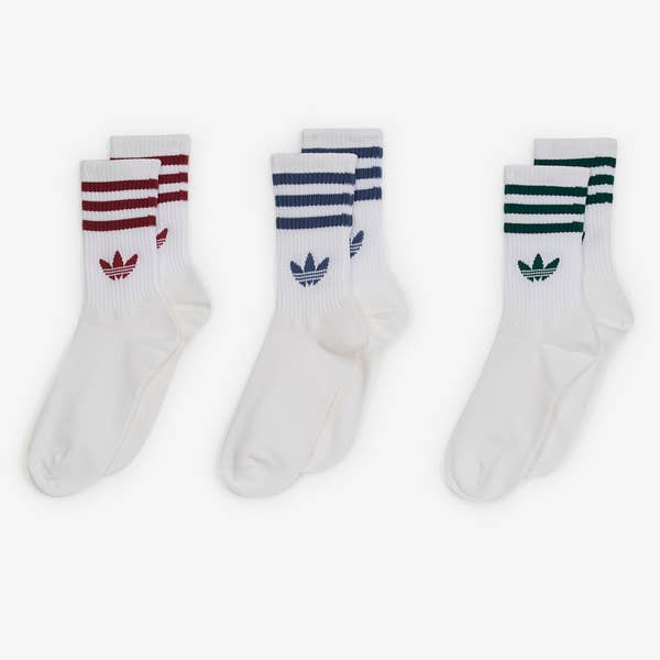CHAUSSETTES X3 CREW 3 STRIPES