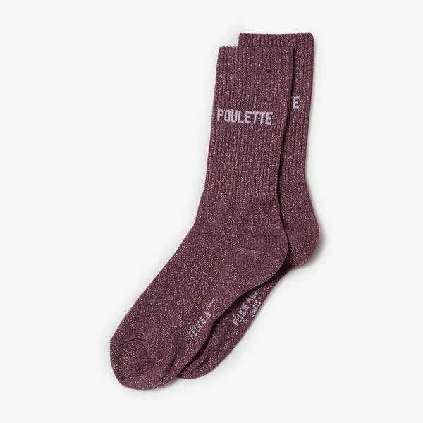 CHAUSSETTES CREW POULETTE GLITTER