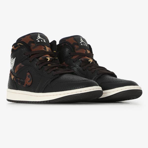 AIR JORDAN 1 MID SATIN LEOPARD